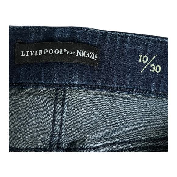Liverpool for Nic+Zoe Jeans Women's 10/30 Blue Ankle Skinny Stretch Denim - Picture 3 of 5
